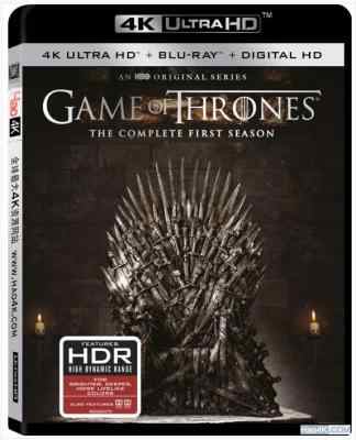 4K UHD 冰与火之歌：权力的游戏 第一季 GAME OF THRONES SEASON 1 （2011）四碟装 
