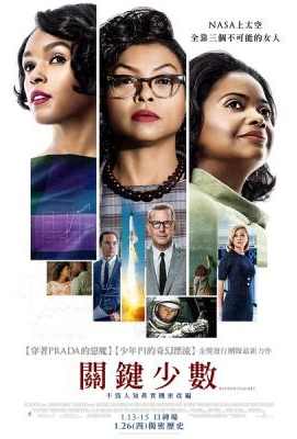 隐藏人物/NASA无名英雌 关键少数 Hidden Figures (2016) Hidden Figures (2016)豆瓣评分：8.6 