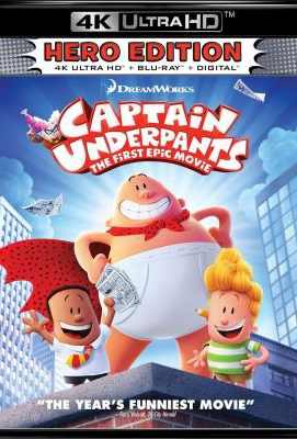 4K UHD 内裤队长 豆瓣5.5 杜比全景声 CAPTAIN UNDERPANTS：THE FIRST EPIC MOVIE (2017)豆瓣评分：5.5 · 
