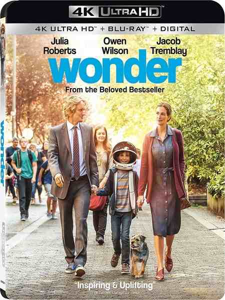 4K UHD 奇迹男孩 豆瓣8.6 WONDER (2017) WONDER (2017)豆瓣评分：8.6 · 