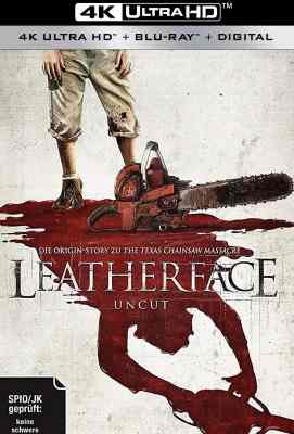4K UHD 【人皮脸/德州电锯杀人狂前传 】 Leatherface (2017)豆瓣评分：5.5 . 