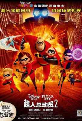BD50 超人总动员2 国粤语The Incredibles 2 (2018)豆瓣评分：8.0 ·50G 