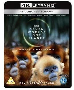 4K UHD 七个世界 一个星球 3碟装 杜比全景声 BBC再次带来年度高分纪录片神作 豆瓣评分9.8 口碑横扫一片 