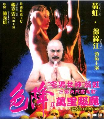 宅男女神翁虹三部大尺度电影 3碟装 情难自制1993+青楼十二房1994+色降2：万里驱魔1998 